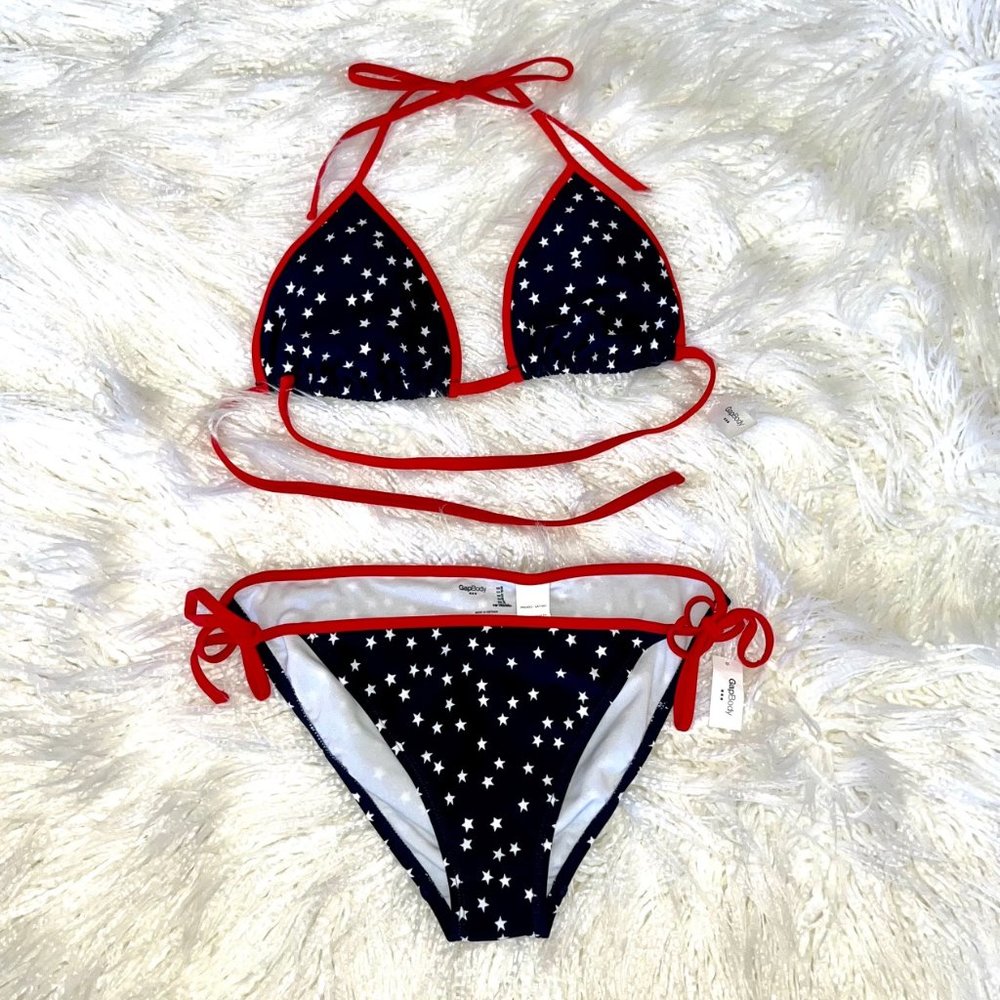 Red White and Blue Stars  Bikini Swimsuit